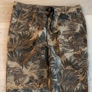 Zanerobe Sureshot Palm Tree Joggers 36 Like New